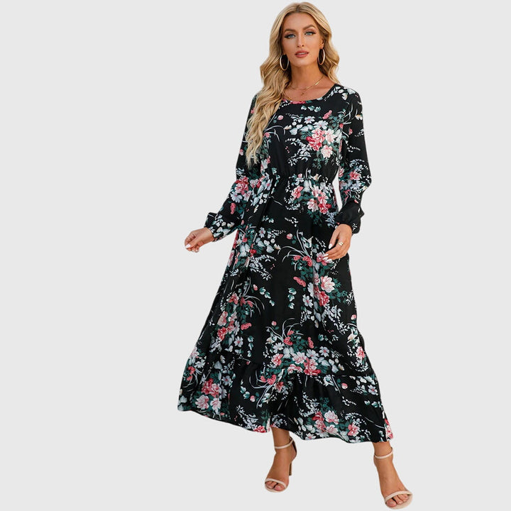Antigoneara - Floral Print Maxi Dress