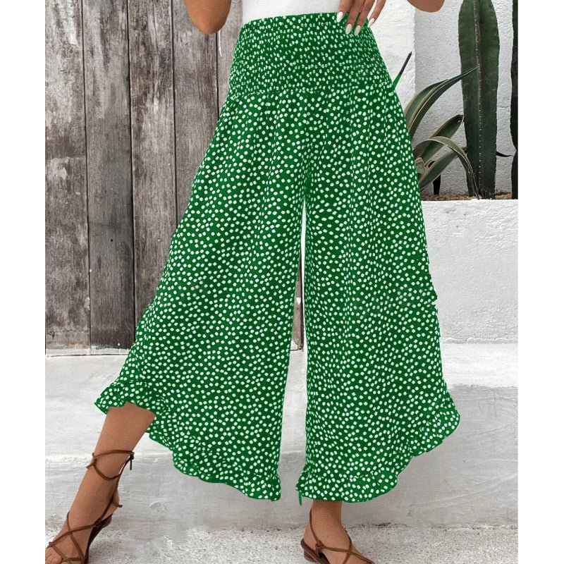Bella Women's High - Waisted Flowy Wide - Leg Pants - ByClothique