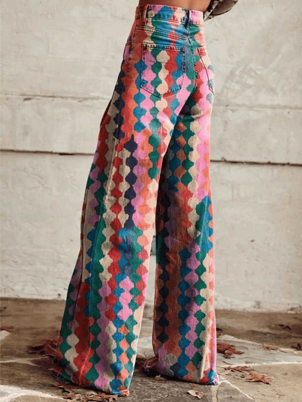 BETH™ - Vibrant Boho Wide - Leg Pants - ByClothique