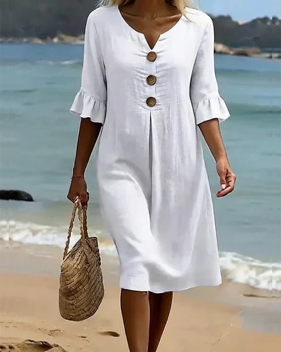 Camille | Elegant Buttoned Dress - ByClothique