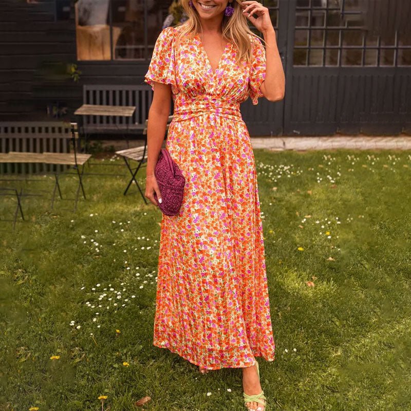 Clymeneona - Classic V - Neck Dress - ByClothique