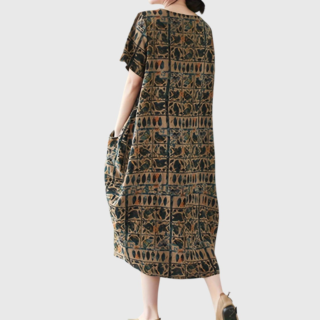 Ioneona - Elegant Tummy Covering Maxi Dress