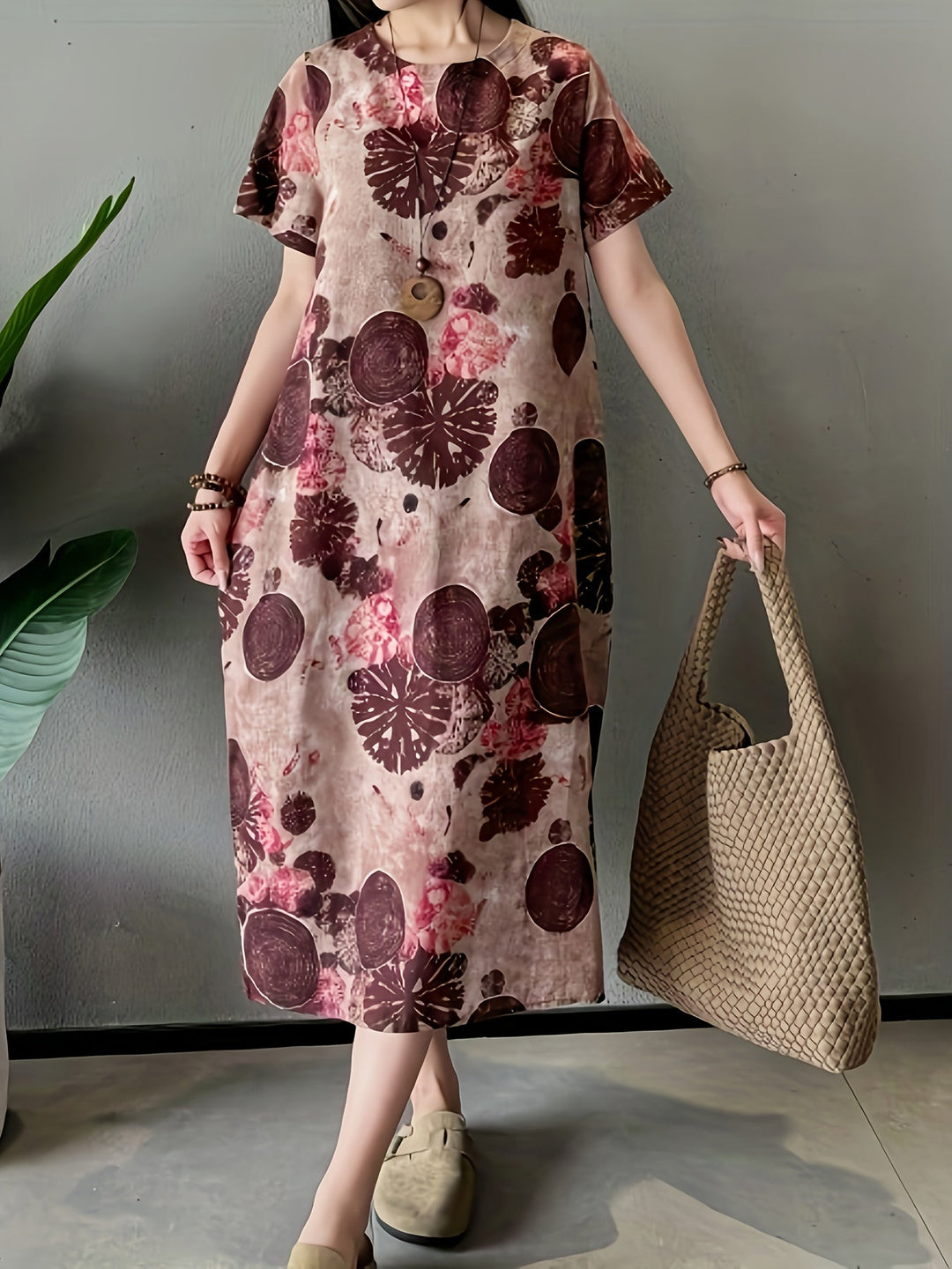 Helleona - Elegant Tummy Covering Maxi Dress