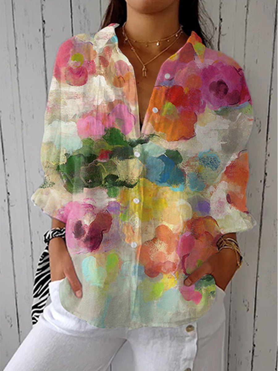 Elara | Watercolor Dreams Blouse - ByClothique