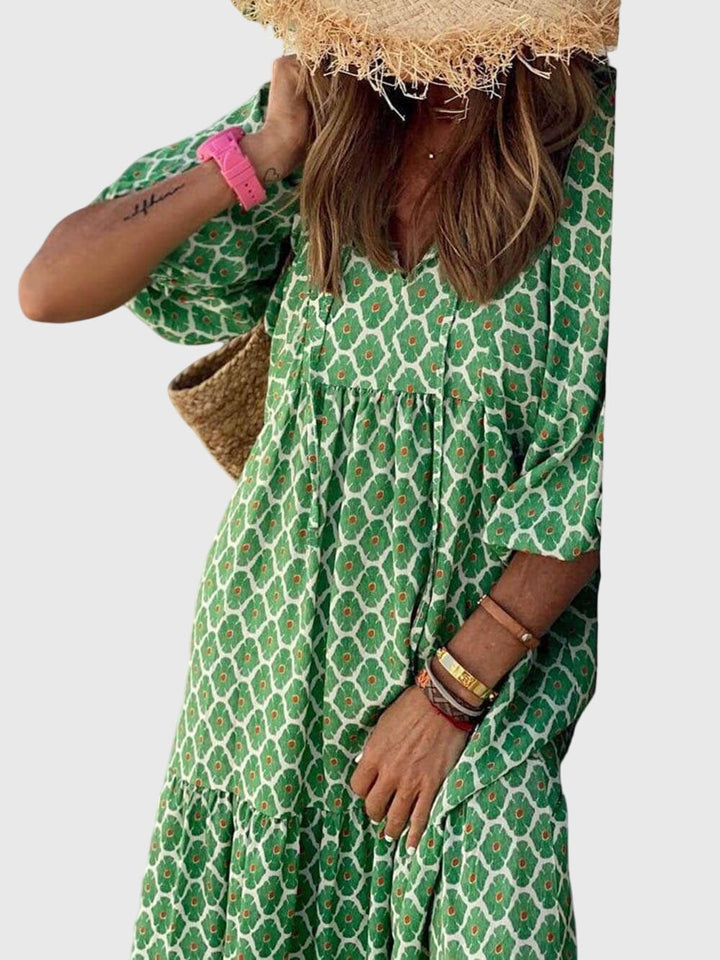 Callirrhoeaia - Elegant wide maxi dress