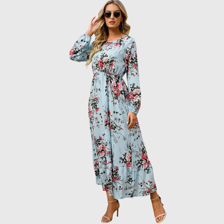 Antigoneara - Floral Print Maxi Dress