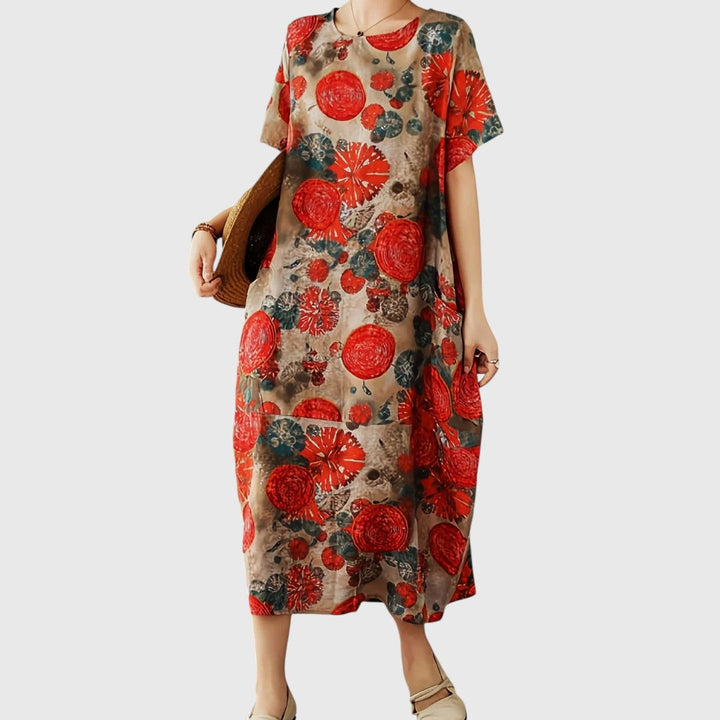 Ioneona - Elegant Tummy Covering Maxi Dress