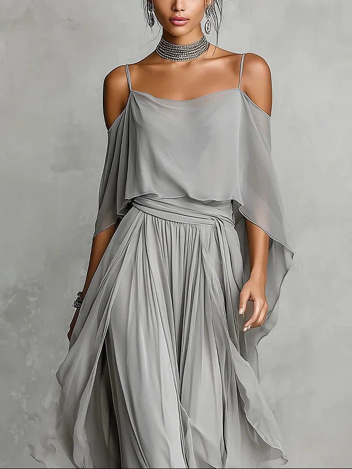 Ivah™ Off - Shoulder Flowy Set - ByClothique