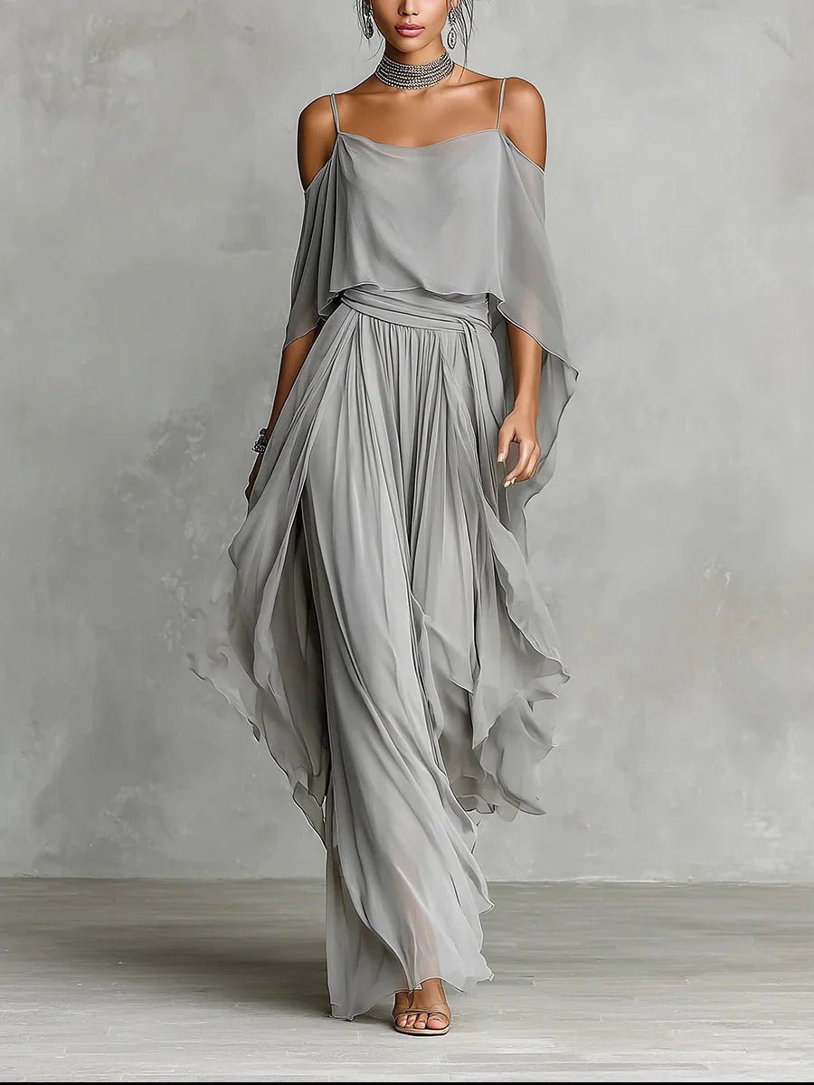 Ivah™ Off - Shoulder Flowy Set - ByClothique