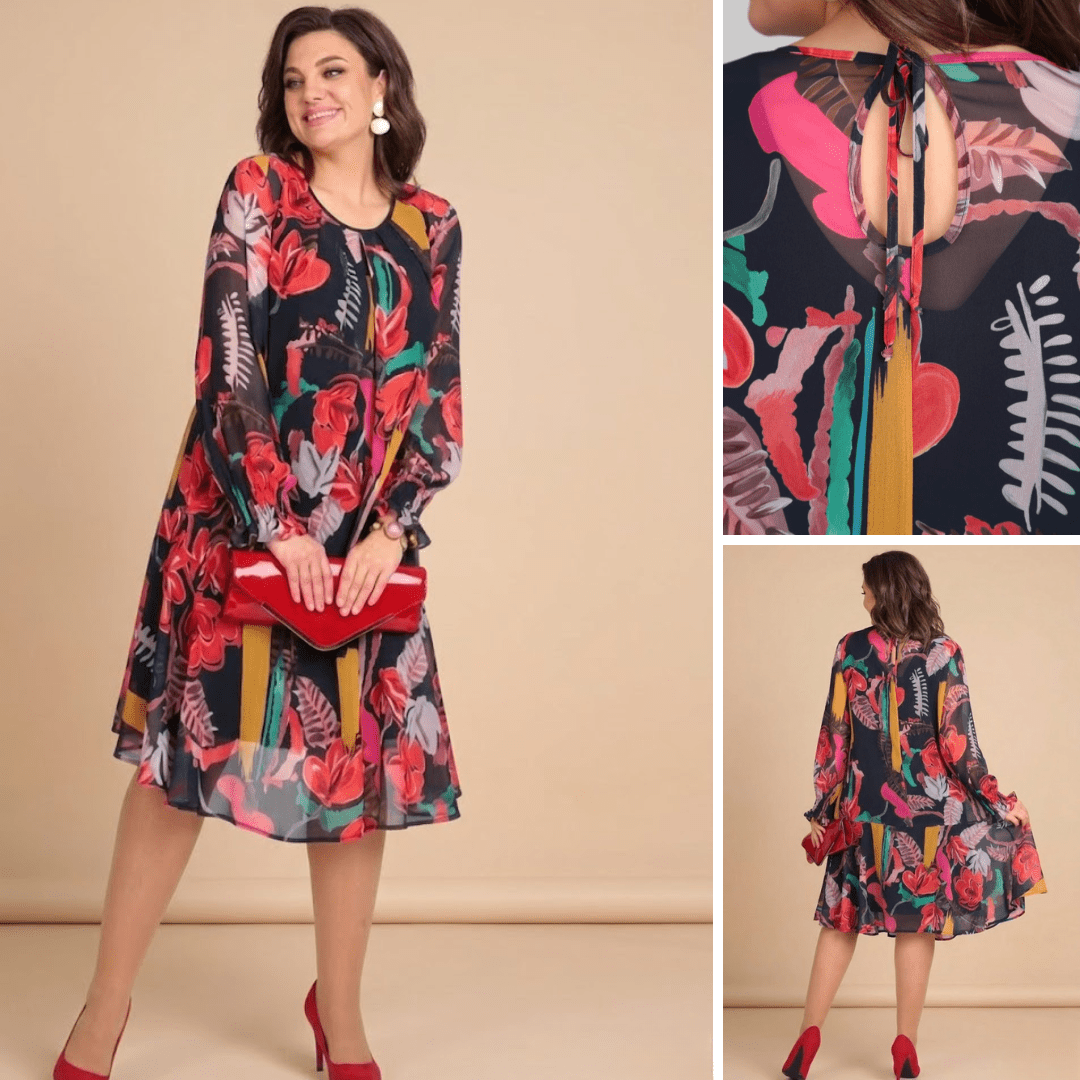 Jaqueline™ | Modern Floral Dress - ByClothique