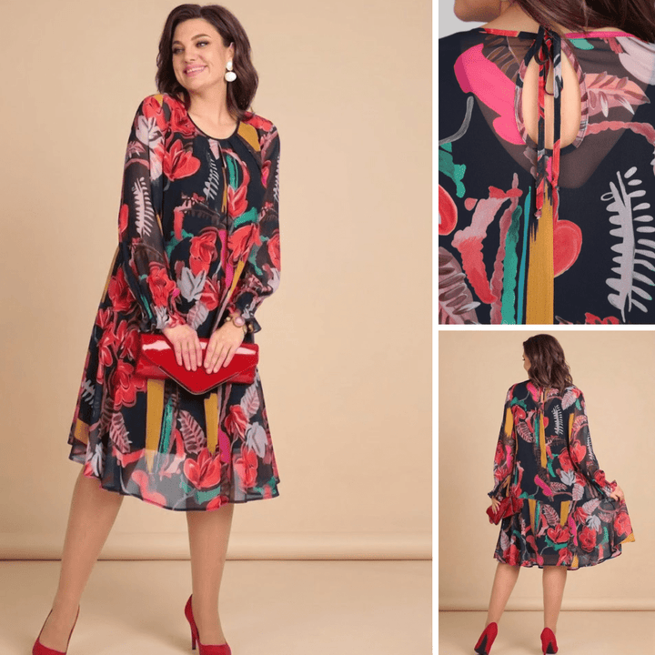 Jaqueline™ | Modern Floral Dress - ByClothique