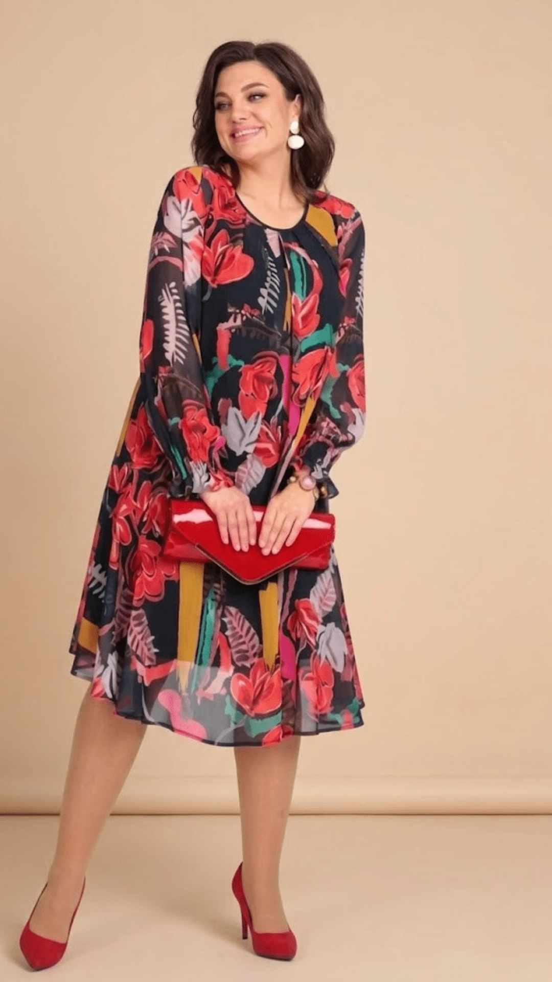 Jaqueline™ | Modern Floral Dress - ByClothique