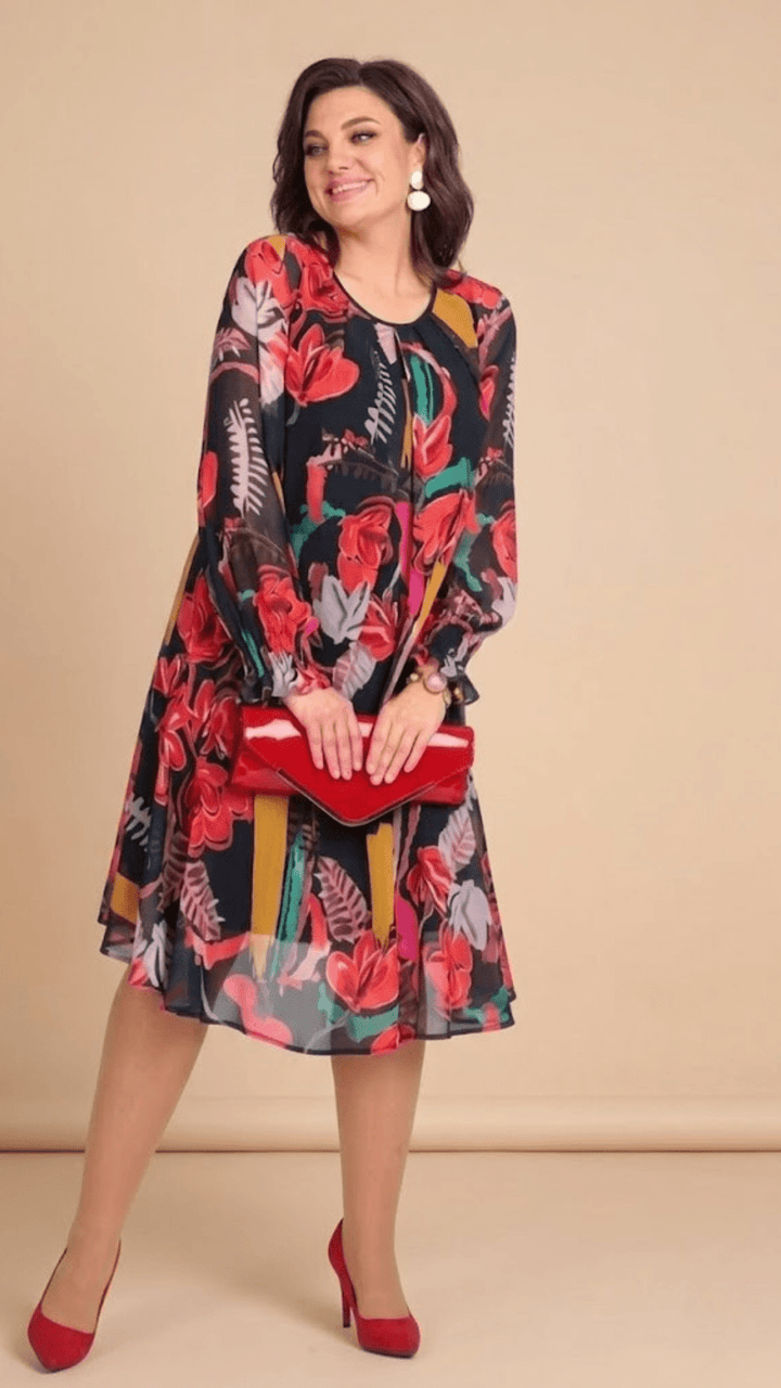 Jaqueline™ | Modern Floral Dress - ByClothique