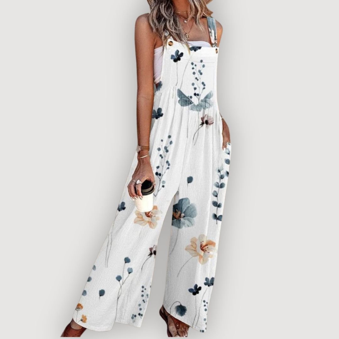 Jenica – Floral Print Jumpsuit - ByClothique