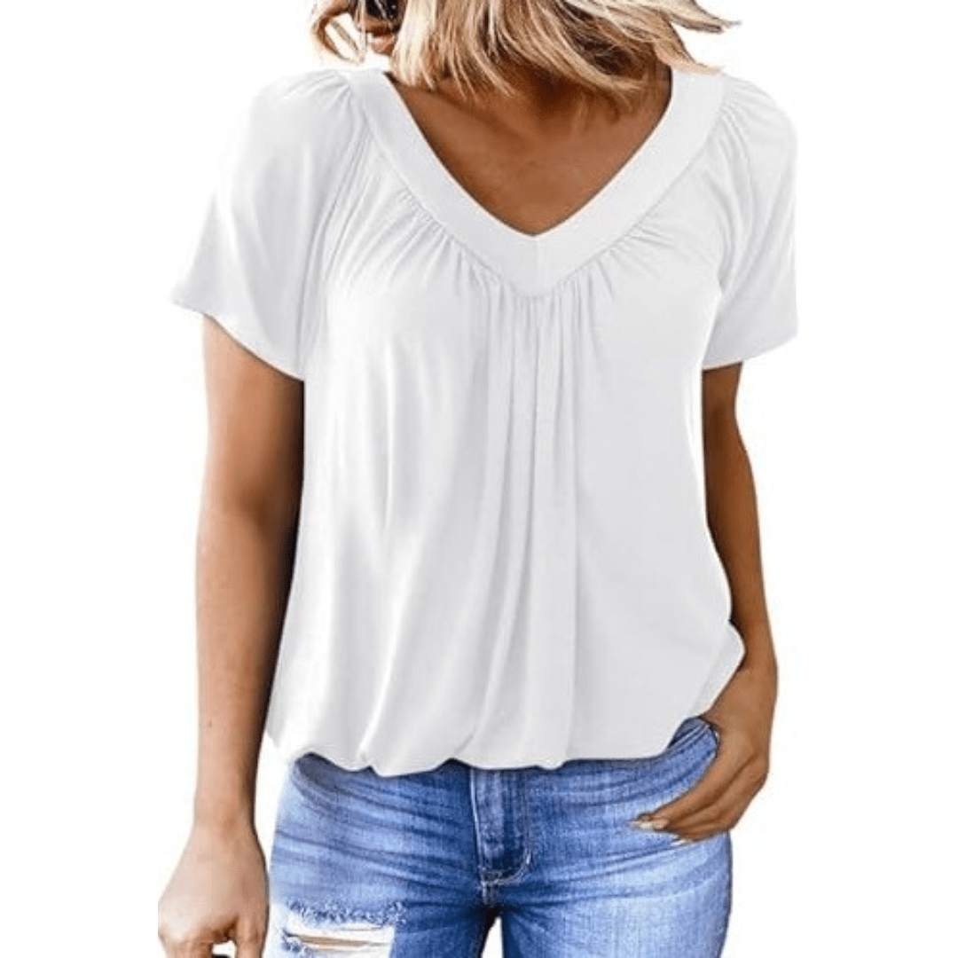 KATHLEEN™ - Casual V - Neck Top - ByClothique