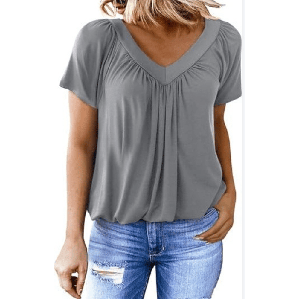 KATHLEEN™ - Casual V - Neck Top - ByClothique