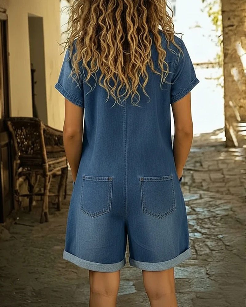 Katy | Denim Midi Dress - ByClothique