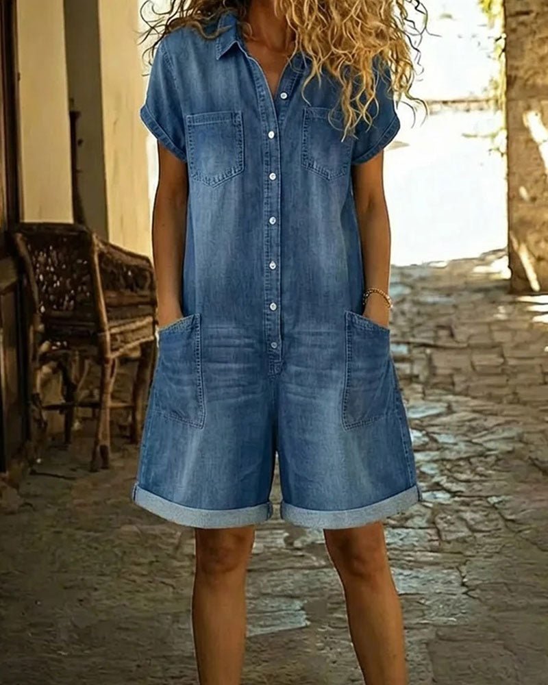 Katy | Denim Midi Dress - ByClothique