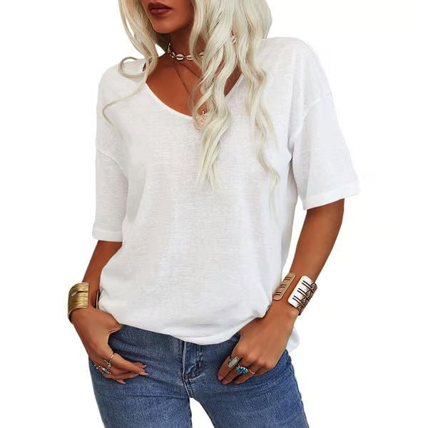 KRISANTA™ - Loose Lightweight Minimalist T-Shirt - ByClothique