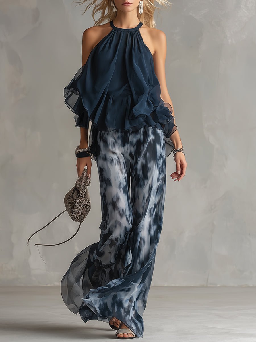 Ludovica Elegant chiffon set - ByClothique