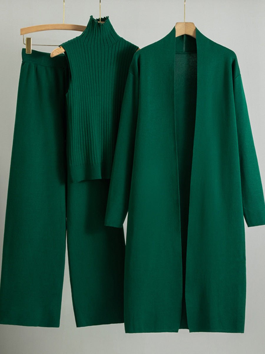Luxury Three - Piece Knitwear Set - ByClothique
