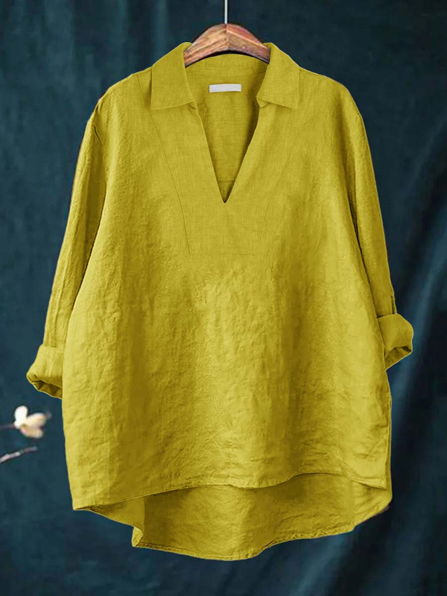 Maria Linen Blouse - ByClothique