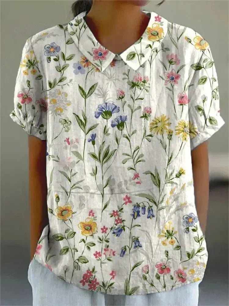 MARLENE™ – Vintage Print Shirt - ByClothique