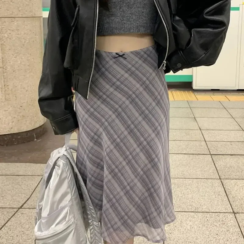 MORIAH™ – Classic Plaid Midi Skirt - ByClothique