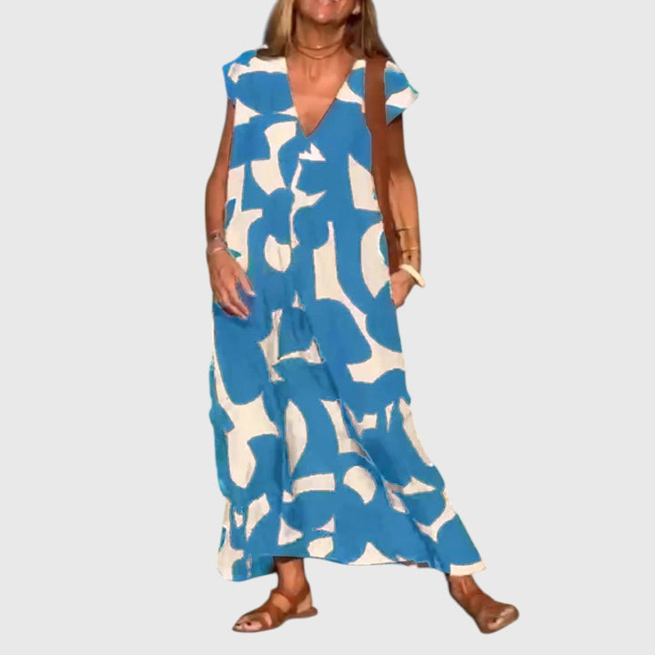 Clytemnestraara - Loose Printed Maxi Dress