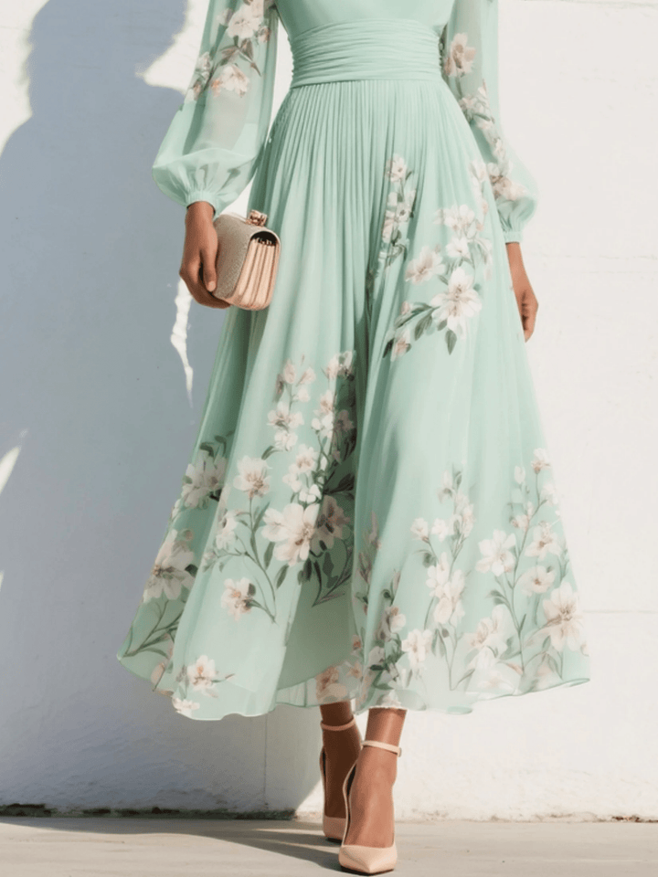 Odelia Floral Midi Dress - ByClothique