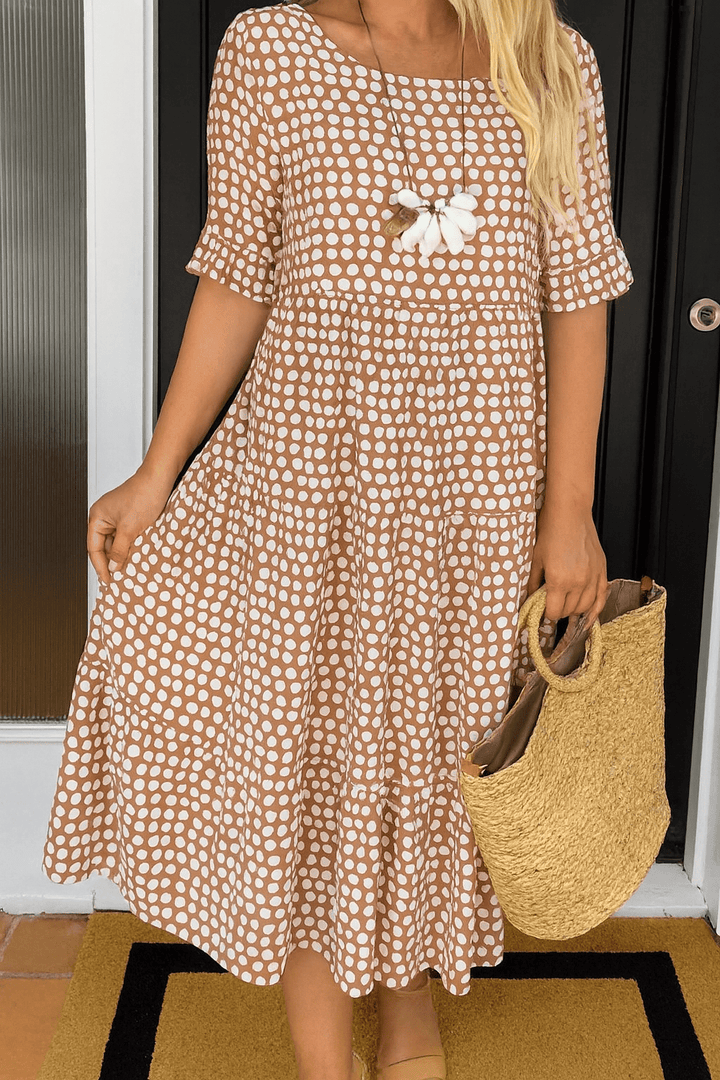 Olivia | Sable Midi Dress - ByClothique