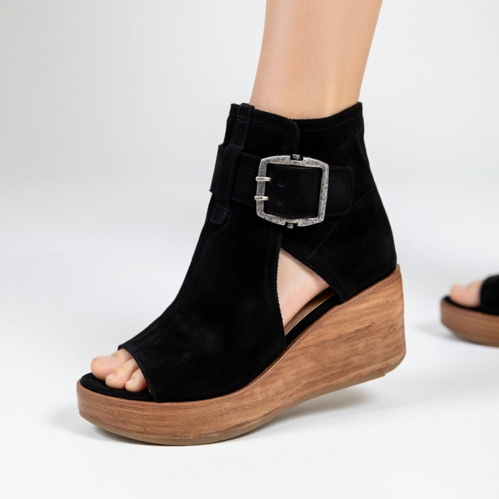 Orélisse™ — Open - toe Wedge Booties - ByClothique
