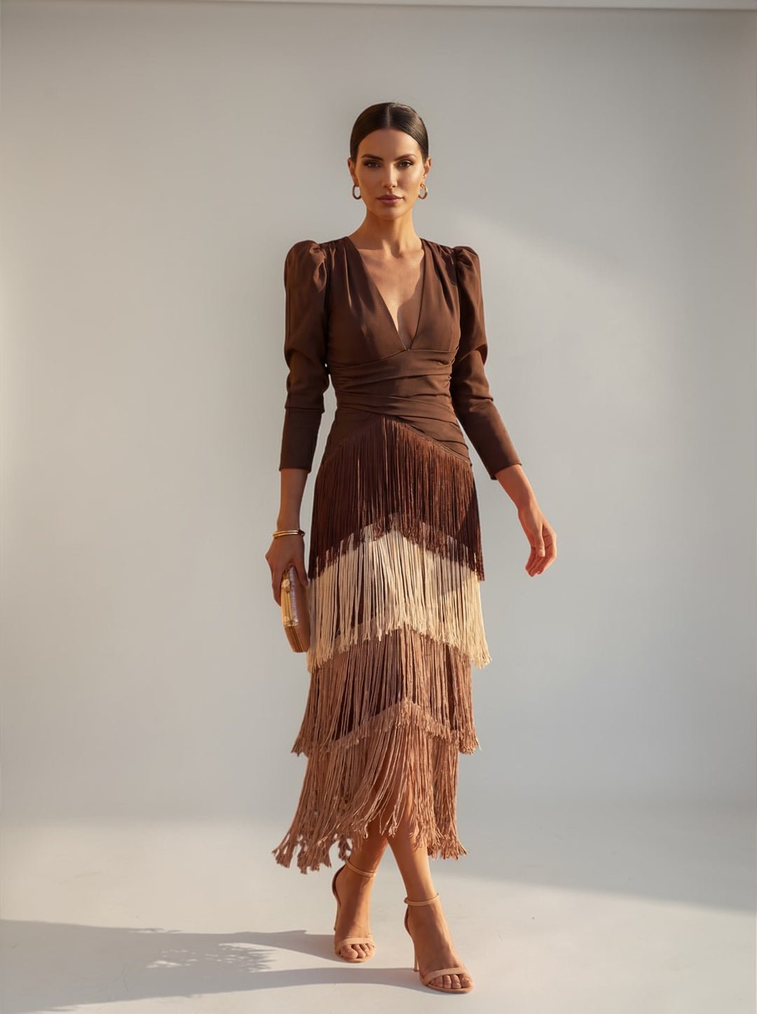 Regina™ Elegant Fringe Dress - ByClothique