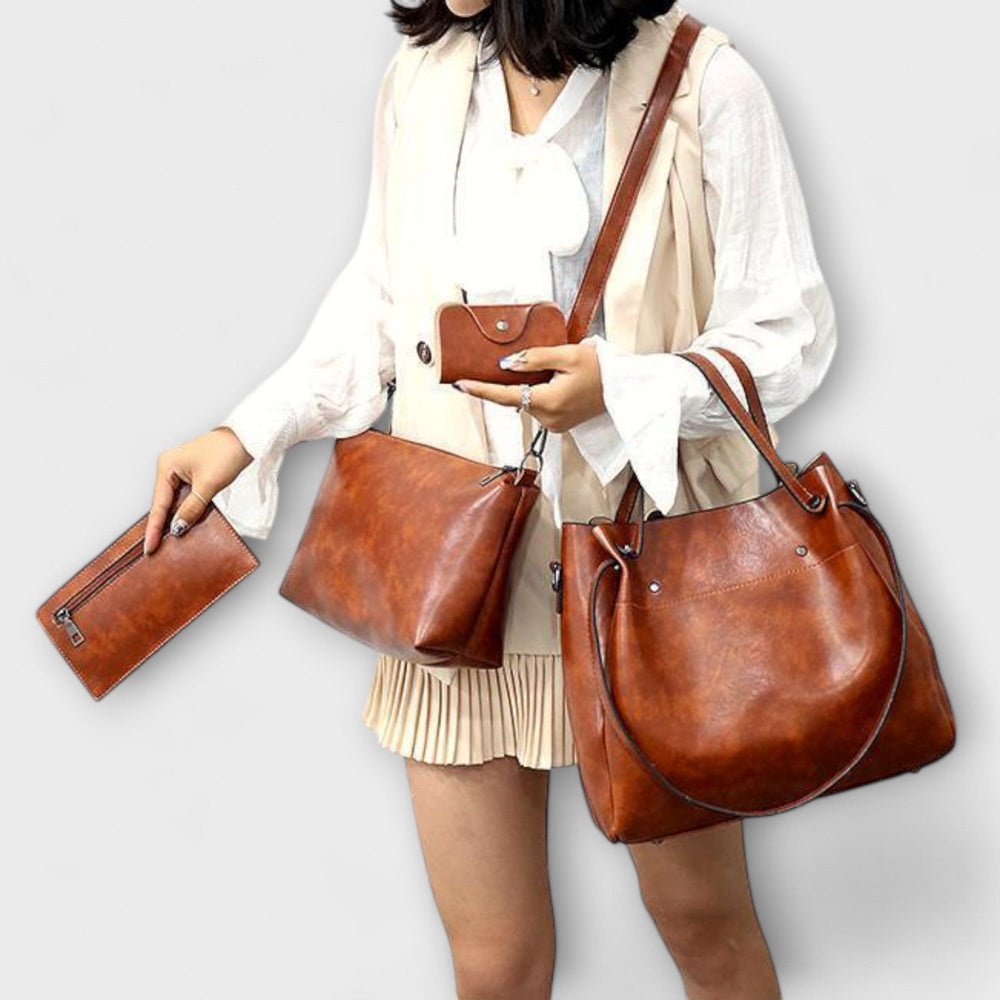Roselia 4 - Piece Vintage Bag Set - ByClothique