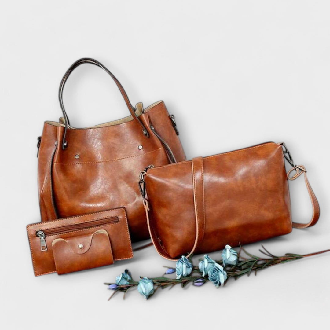 Roselia 4 - Piece Vintage Bag Set - ByClothique