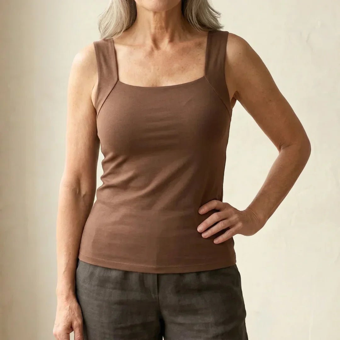 Roxanne Built In Comfort Bra Tanktop - ByClothique