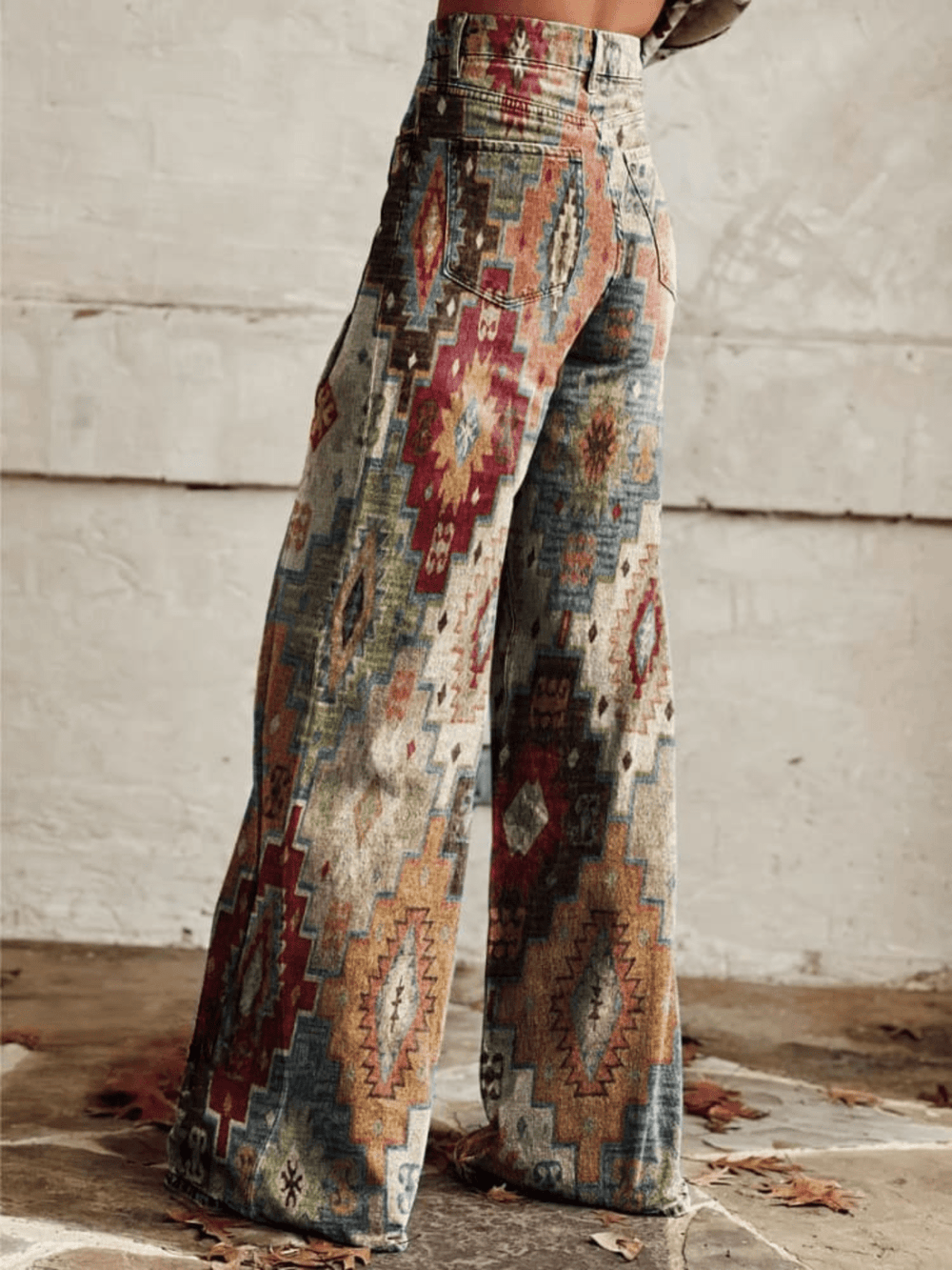 SIENNA™ - Vintage Boho Wide - Leg Pants - ByClothique