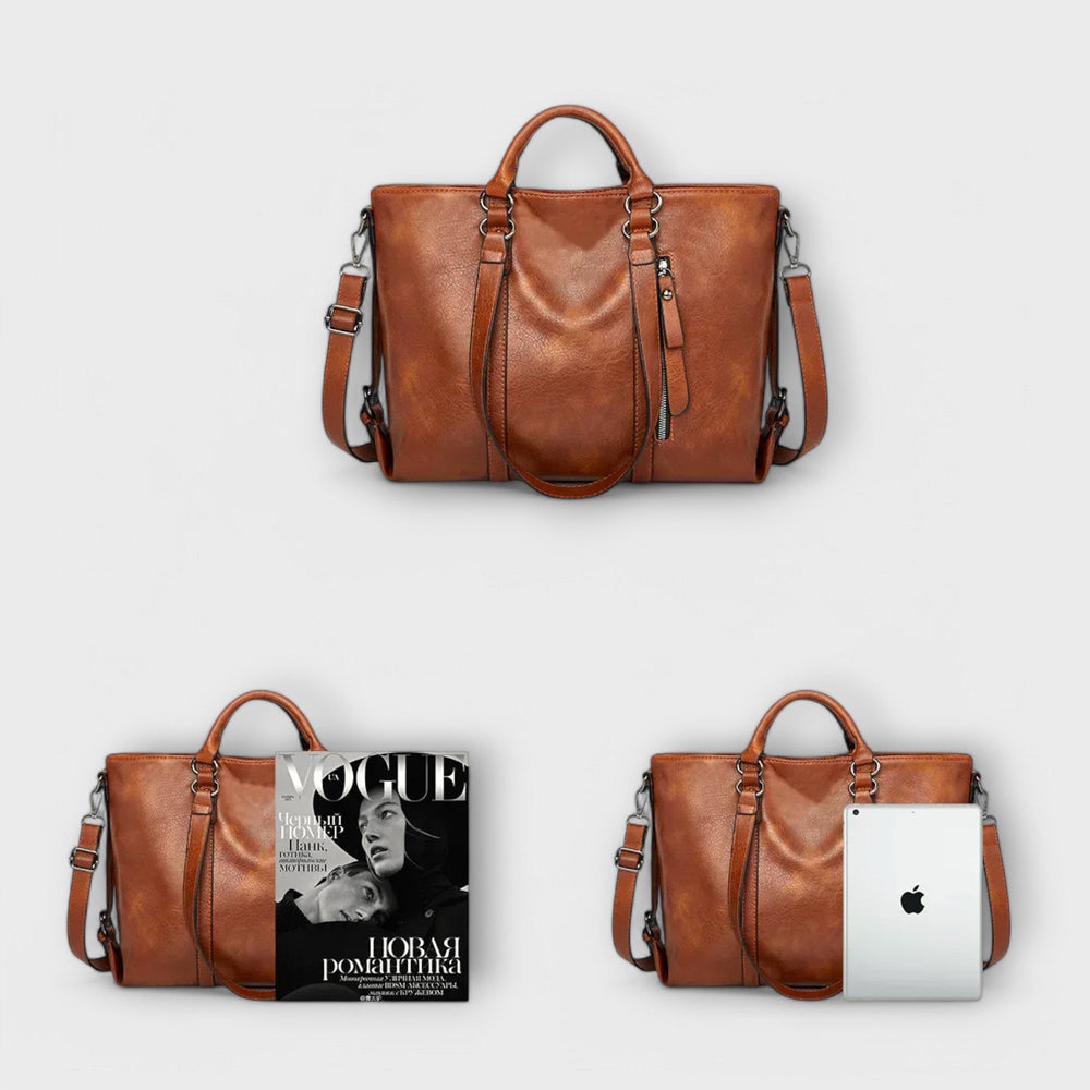 Sophia - Large Leather Bag - ByClothique